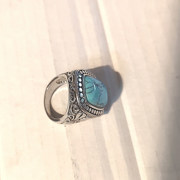 Unisex Turquoise Ring - Picture 5 of 5
